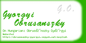 gyorgyi obrusanszky business card